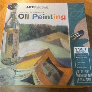 Art School Oil Painting Kit - Multicolor